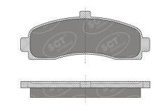 SP 498 PR Тормозные колодки